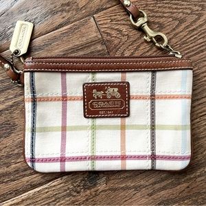 Coach Corner Zip Wristlet